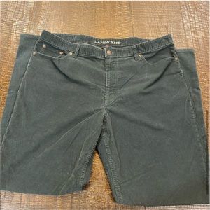 Lands End Corduroy Pants 42 Emerald Green